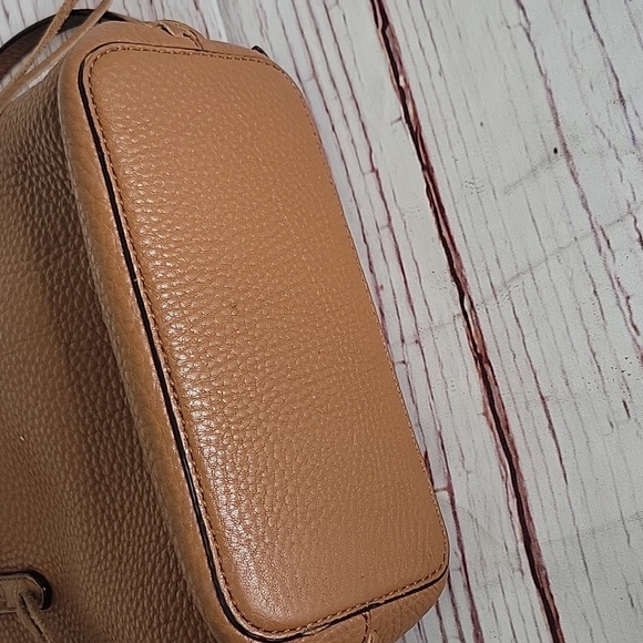 REBECCA MINKOFF Pebble Grained Brown Small Leather Crossbody Bag - Picture 9 of 12